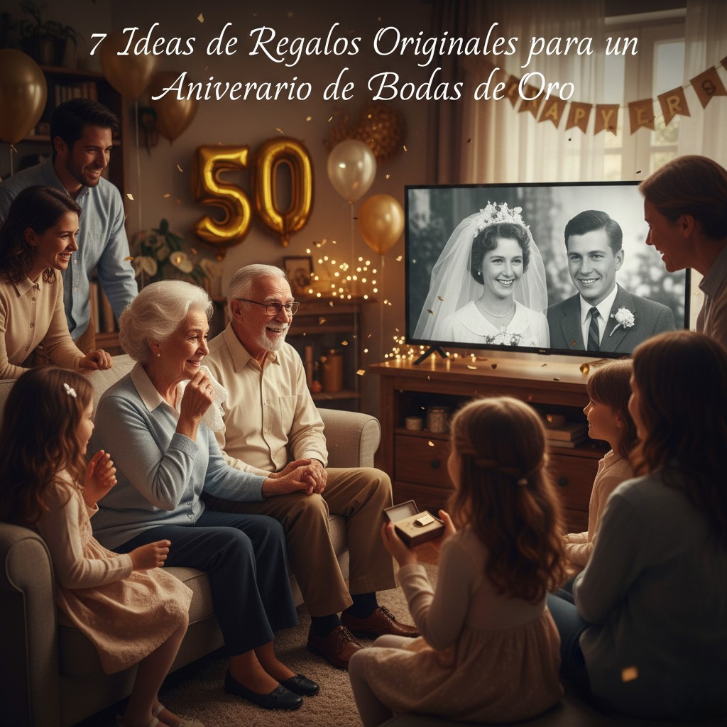 Familia celebrando Bodas de Oro